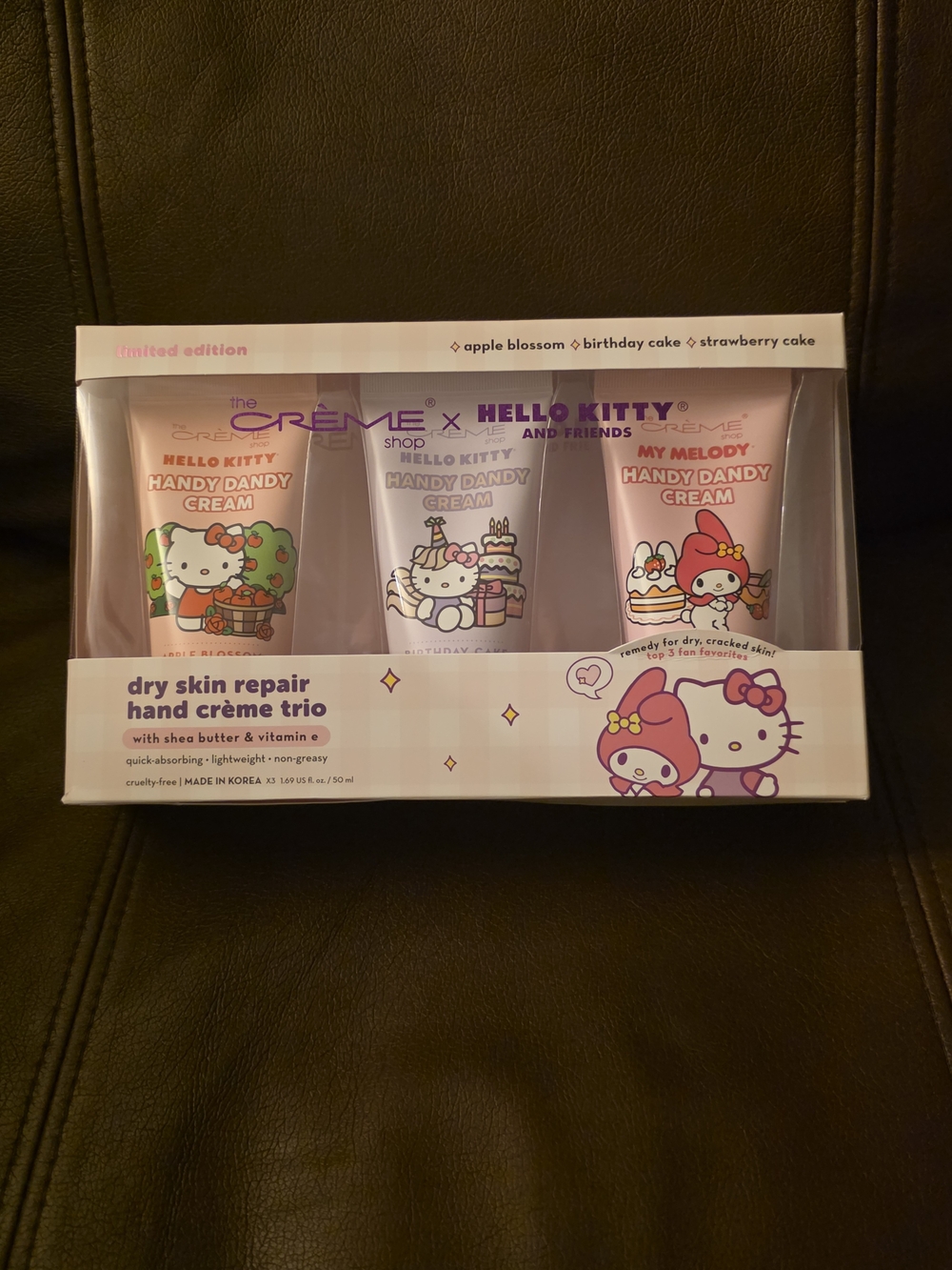 HELLO KITTY LIMITED EDITION Dry Skin Repair Hand Crème Trio - Pink